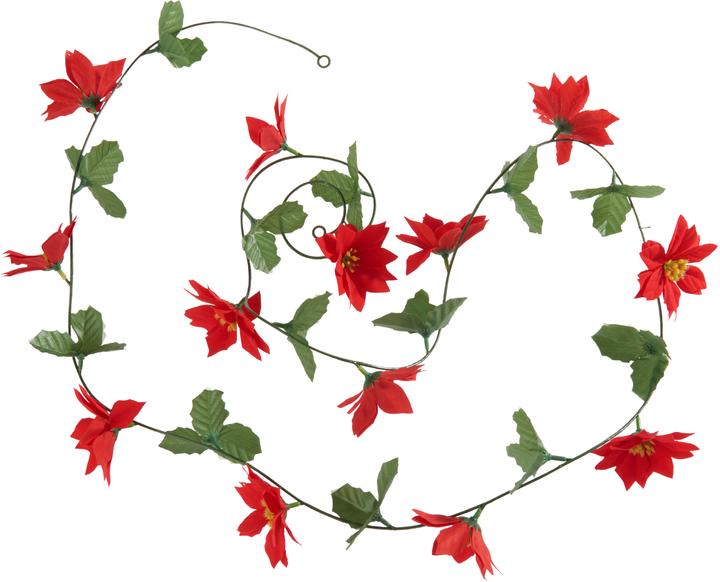 VBS Poinsettia garland, L approx. 200 cm