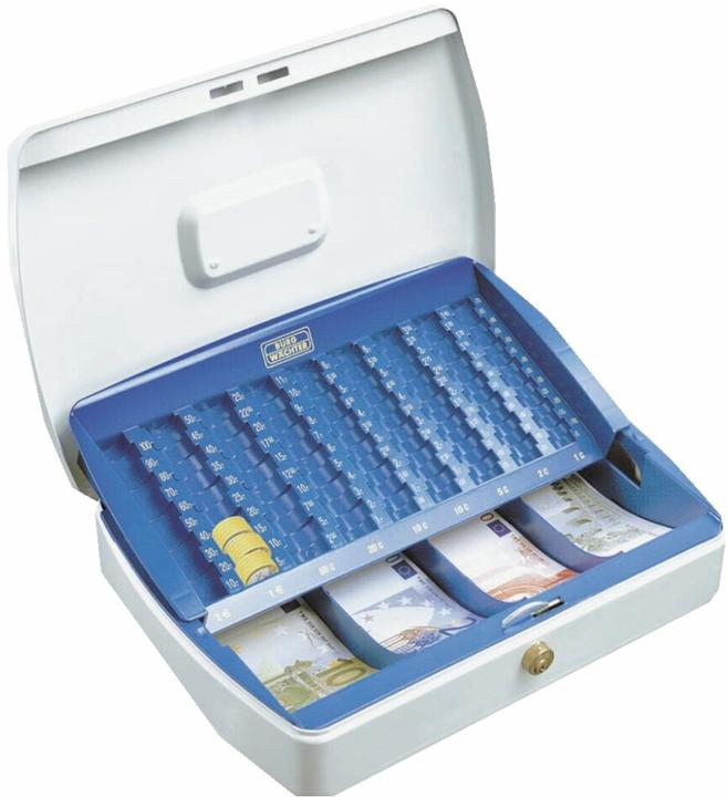 Burg Wächter Geldkassette ZK 2307 EURO (B x H x T) 330 x 75 x 235 mm Weiss, Blau