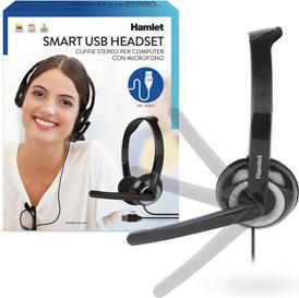 Produktbild Hamlet Smart Headset für Computer mit Mikrofon und USB-Anschluss (Kabelgebunden)