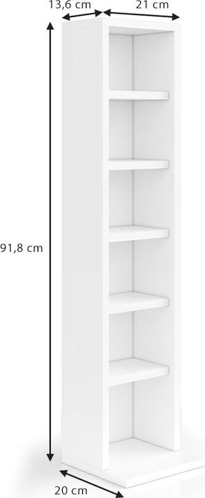 Actual product image Vicco CD-Regal (21 x 20 x 92 cm)