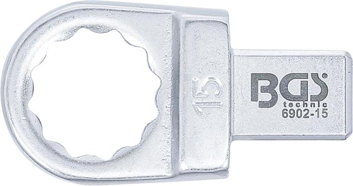 BGS Push Fit Ring Spanner 15 mm Square Size 9 x 12 mm (15 mm)