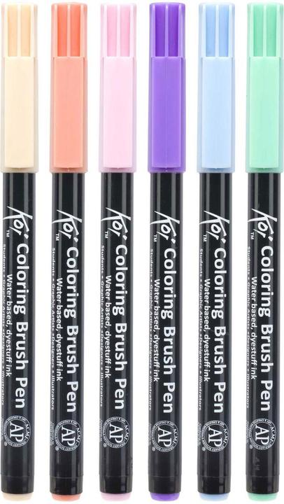 Immagine prodotto Sakura Set di pennelli da colorare Koi Sweets | 6 colori (6 colori, 6 x)