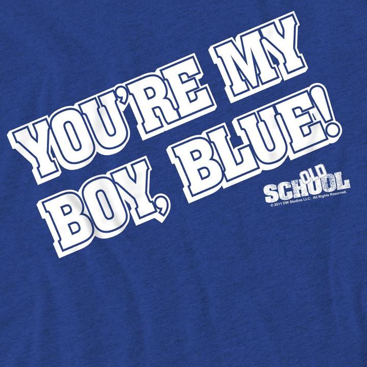 Actual product image Old School Unisex Adult My Boy Blue T-Shirt (S)
