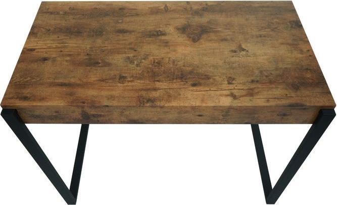 Immagine prodotto Mendler Tavolo consolle HWC-L53, metallo 80x100x54cm - rovere selvatico scuro (80 x 100 x 54 cm)