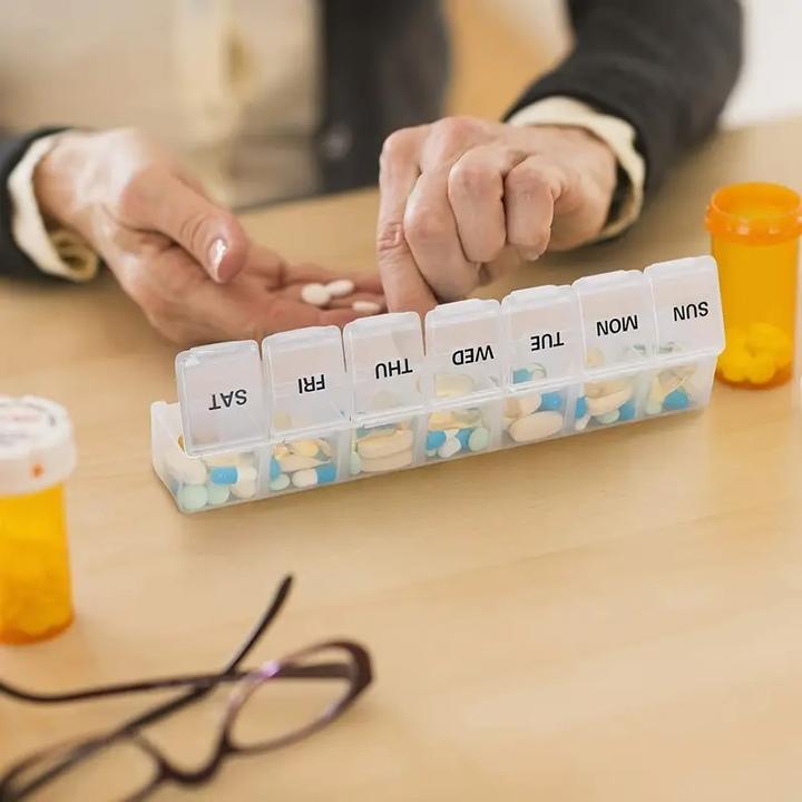 Produktbild Cbx Tablettenbox 7 Tage, Pillendose für eine Woche mit grosser Kapazität, Transparent