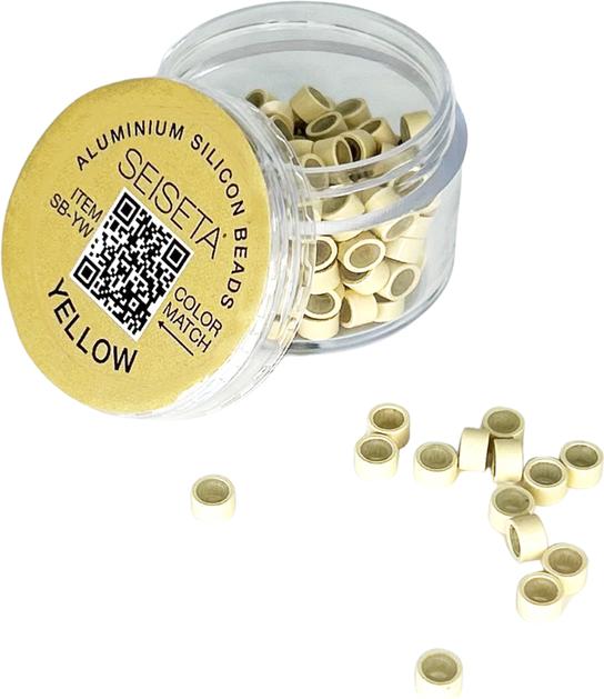 Seiseta Aluminum Silicon Beads blond 150 Stk.