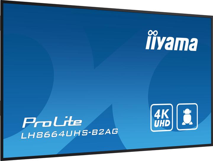 Produktbild iiyama 217,4cm(85,6") LH8664UHS-B2AG 16:9 3xHDMI+2xUSB (Speditionsversand) (3840 x 2160 Pixel, 86")