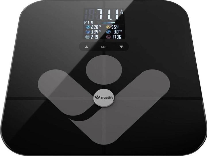 Produktbild Truelife Personenwaage max. 180 kg FitScale W7 BT black retail (180 kg)