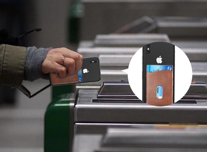 Image du produit Floveme Porte-cartes Housse en cuir autocollante pour smartphones (Universel)