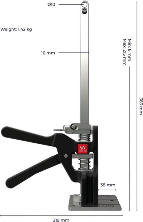 Produktbild Viking Arm Einhand-Montagewerkzeug (215 mm)