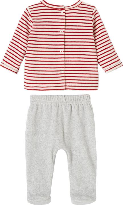 Actual product image Vertbaudet Weihnachtlicher Baby Samt-Schlafanzug Oeko-Tex