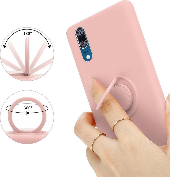 Productafbeelding Cadorabo TPU Vloeibare Ring Silicone Hoesje (Cubot P20)