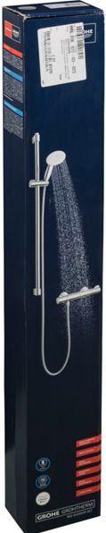 Produktbild Grohe THM-Brausebatterie Grohtherm 800 34566 2 mit Brausegarnitur 900mm chrom