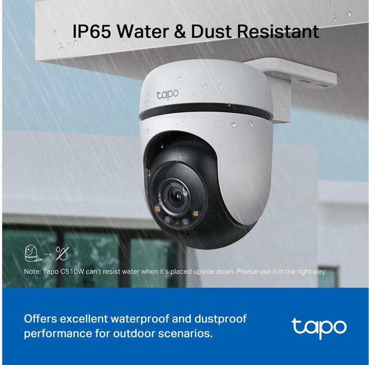 Produktbild TP-Link Tapo C510W 3MP 360° Outdoor Kamera MicroSD (2304 x 1296 Pixels)