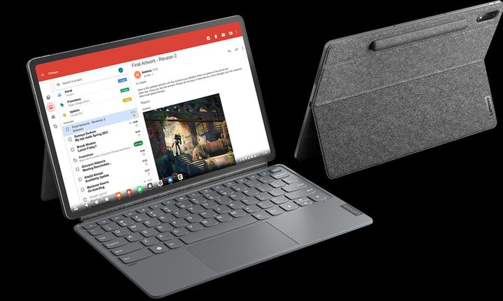 Produktbild Lenovo Tab P12 Pro inkl. CH-Tastatur und Precision Pen 3 (5G, 12.60", 256 GB, Storm Grey)