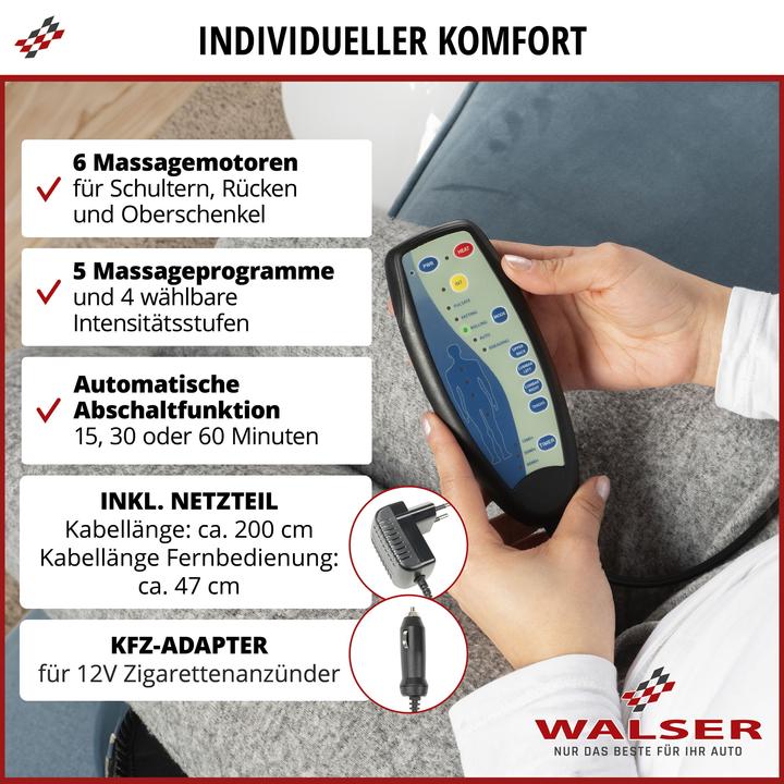 Actual product image Walser Massage seat pad Relax Dri