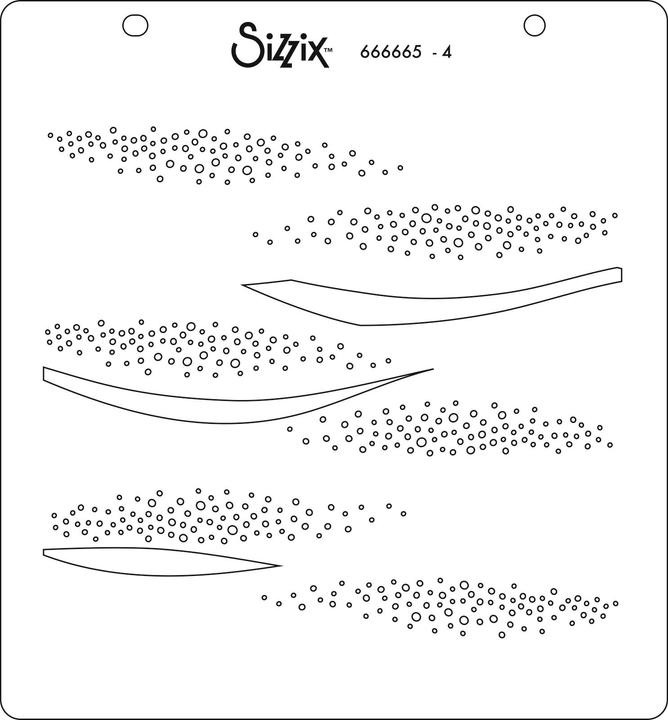 Actual product image Sizzix Layered Stencils "Sea Scape"