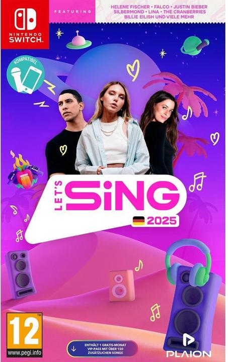 Actual product image Plaion Let's Sing 2025 German Version (Switch, DE)
