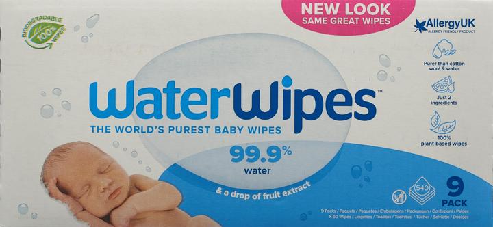 Actual product image WaterWipes Wet wipes (540 Piece)
