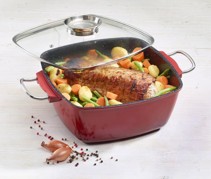 Produktbild King Viereck-Bräter 28x28cm, 7L, rot