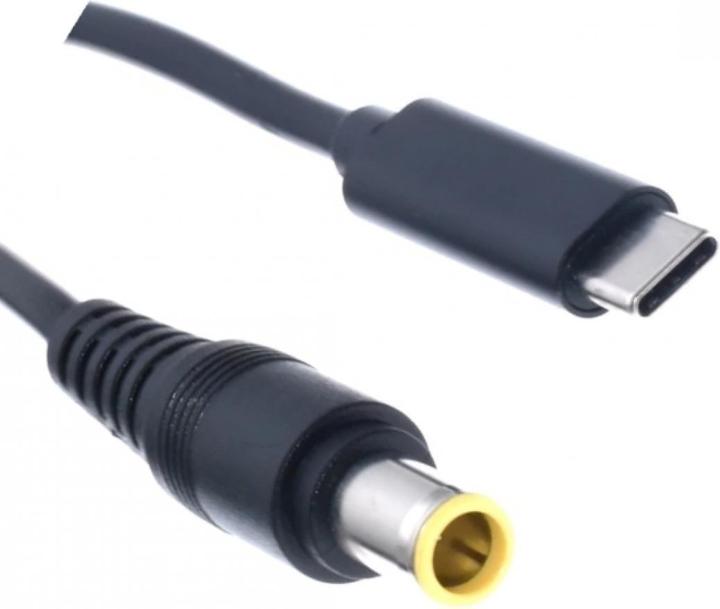 Actual product image PowerGuard USB-C to Lenovo IBM Thinkpad Cable Round Plug (7.9 x 5.4 mm) 1.5m (90 W)