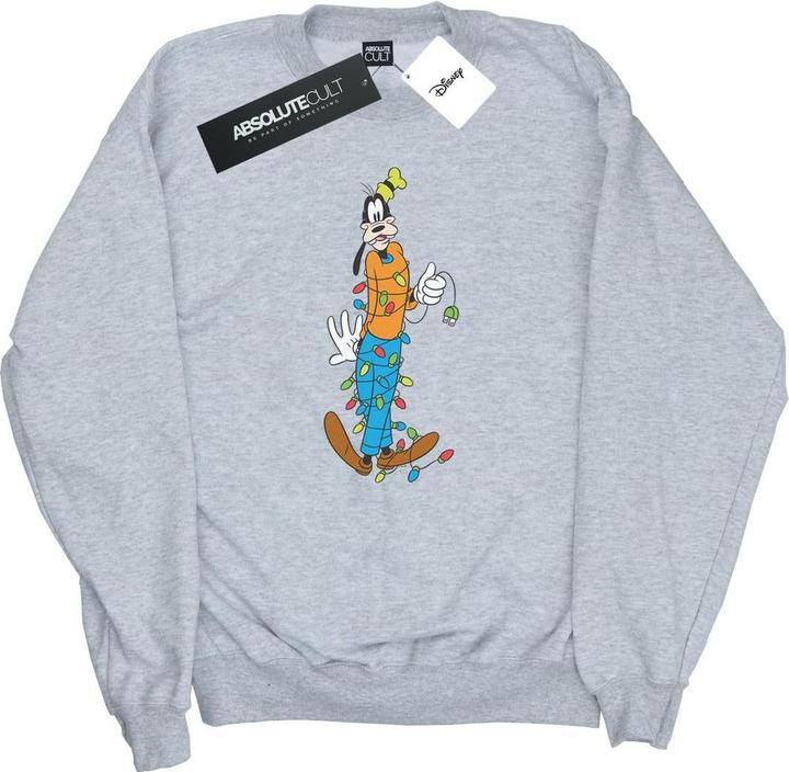 Disney Goofy Christmas Lights Sweatshirt (L)