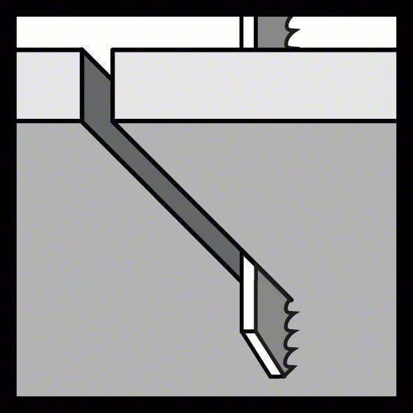Produktbild Bosch Professional Zubehör PRO Plastics PMMA clean T102BF Stichsägeblatt, 92 mm, 3-tlg.