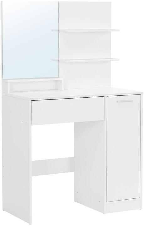 Produktbild Vasagle Schminktisch weiss rechteckig, Wangen-Gestell weiss, 80,0 cm 132,0 cm