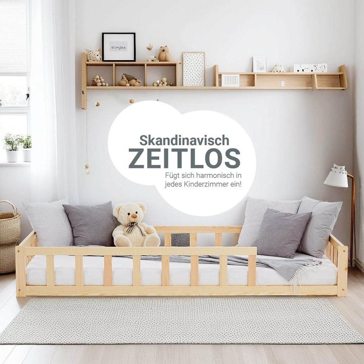 Actual product image Juskys Kinderbett mit Matratze & Lattenrost (90 x 200 cm)