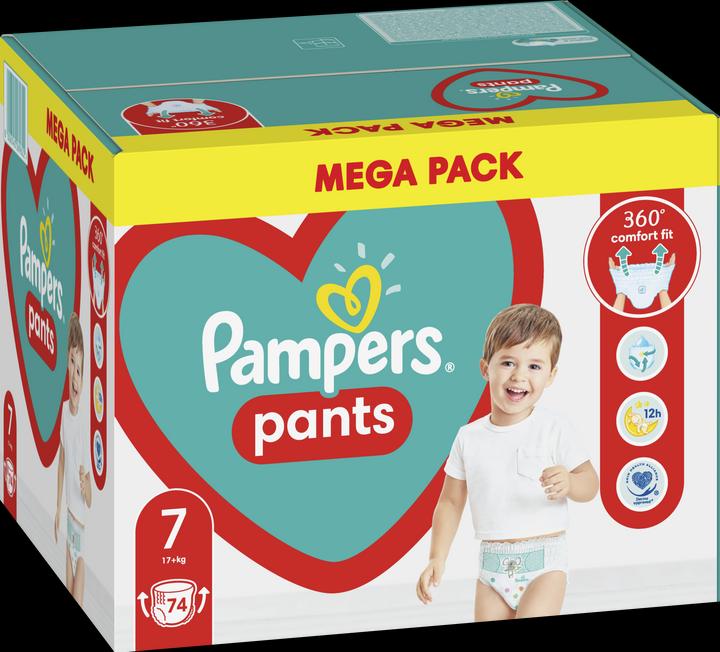 Image du produit Pampers Pants (Taille 7, Pack semi-mensuel, 74 pièce(s))