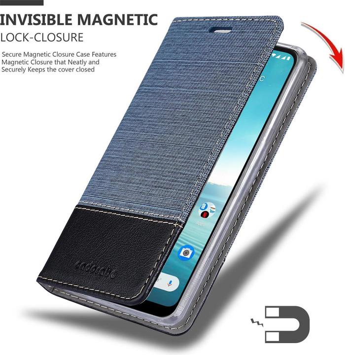 Produktbild Cadorabo Book Jeans Optik Cover (Nokia 5.3)