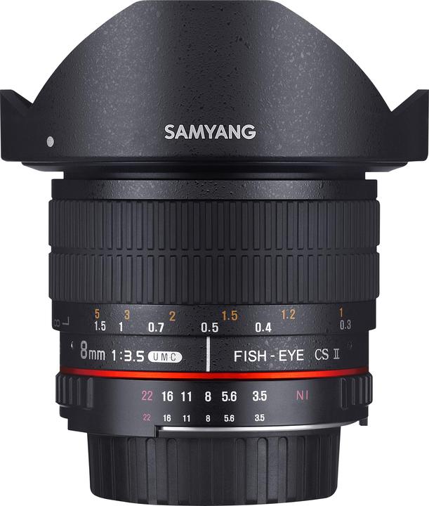 Actual product image Samyang 8mm F3.5 CSII Sony A-mount (Sony A, APS-C / DX)
