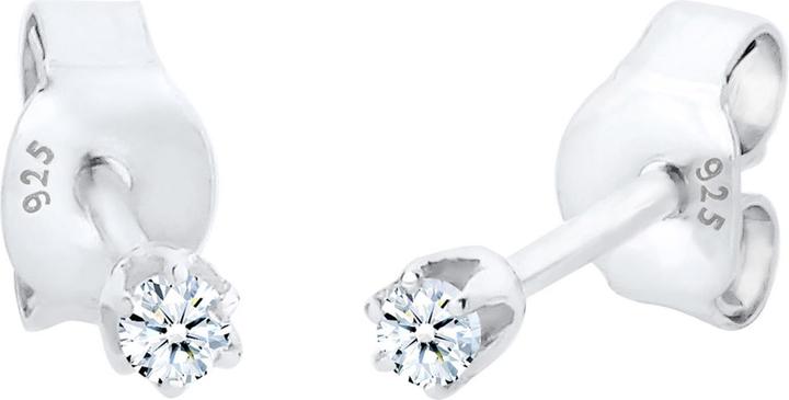 Elli Solitär-Ohrring (Diamant, 925er Sterling Silber)