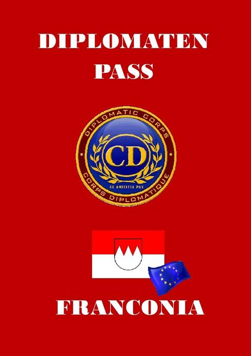 Actual product image Diplomatic passport FRANCONIA