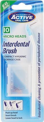 Actual product image Beauty Formulas Active Oral Care - Interdental Brush Interdental Brush + Replaceable Attachments 0.45Mm 10Pcs. (10 x)