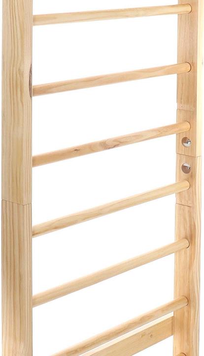 Produktbild Wiltec Toboli Sprossenwand in Holzoptik 220cm Sprossenwand Kletterwand Turnwand Fitness