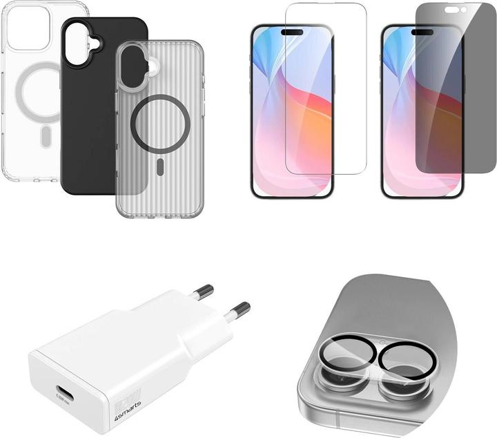 Produktbild 4smarts 7 in 1 Value Set (1 Stück, Apple iPhone 16)