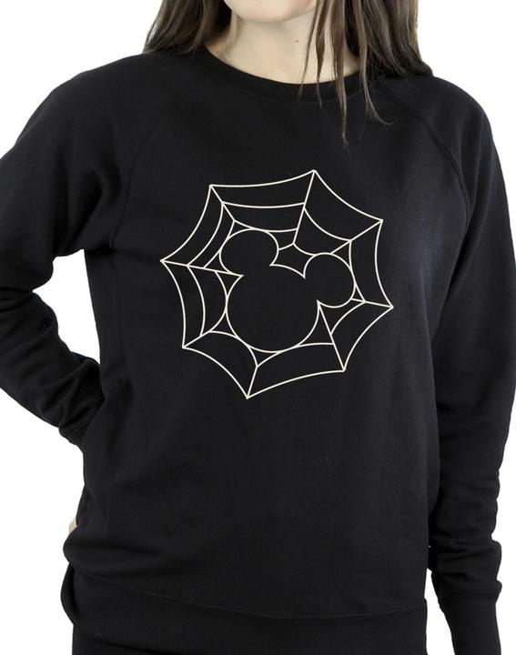 Actual product image Disney Womens/Ladies Mickey Mouse Spider Web Sweatshirt (XL)
