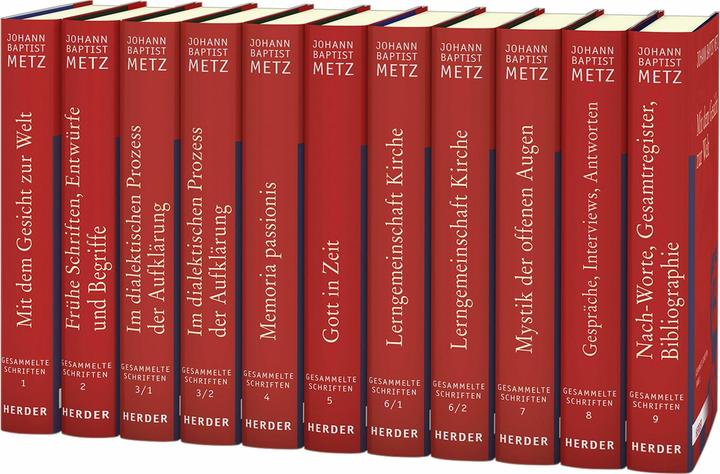 Produktbild Johann Baptist Metz Gesammelte Schriften (Deutsch, Johann Baptist Metz, 2020)