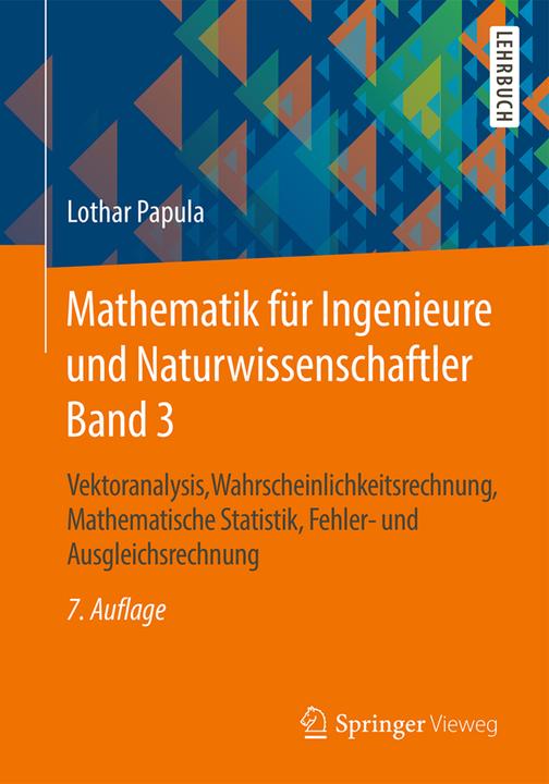 Immagine prodotto Mathematik für Ingenieure und Naturwissenschaftler Band 3 (Tedesco, Lothar papula, 2016)