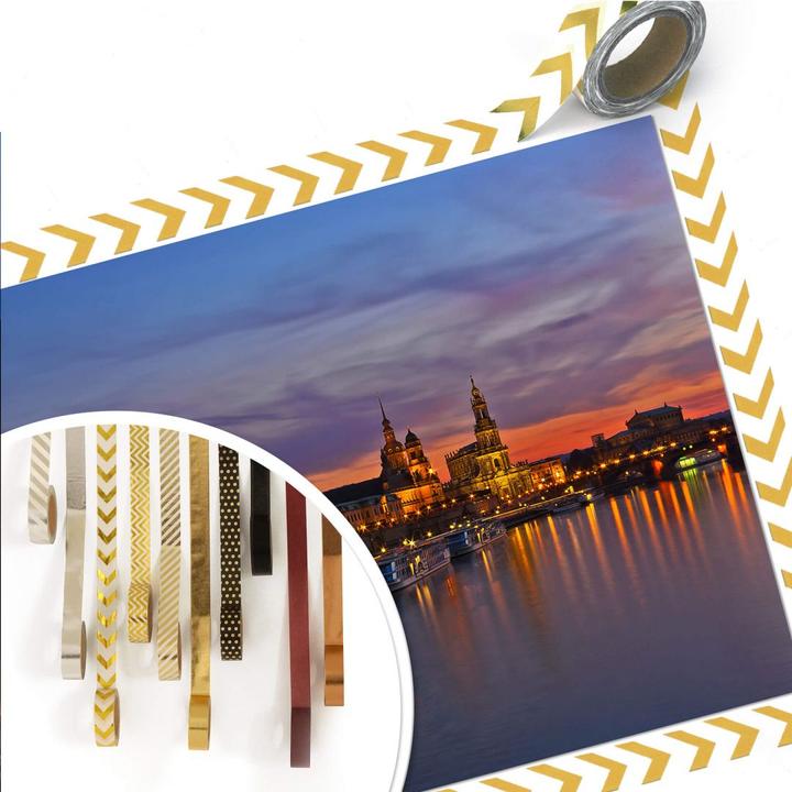 Actual product image Trenddeko Dresden by night light (90 x 60 cm)