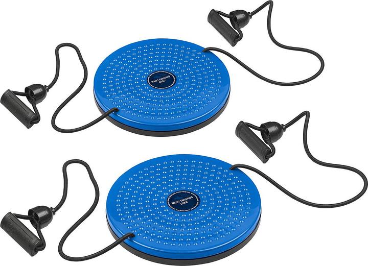 Produktbild Pearl 2er-Set Fitness Twisting Disks mit Expander für Bauch, Taille & Arme