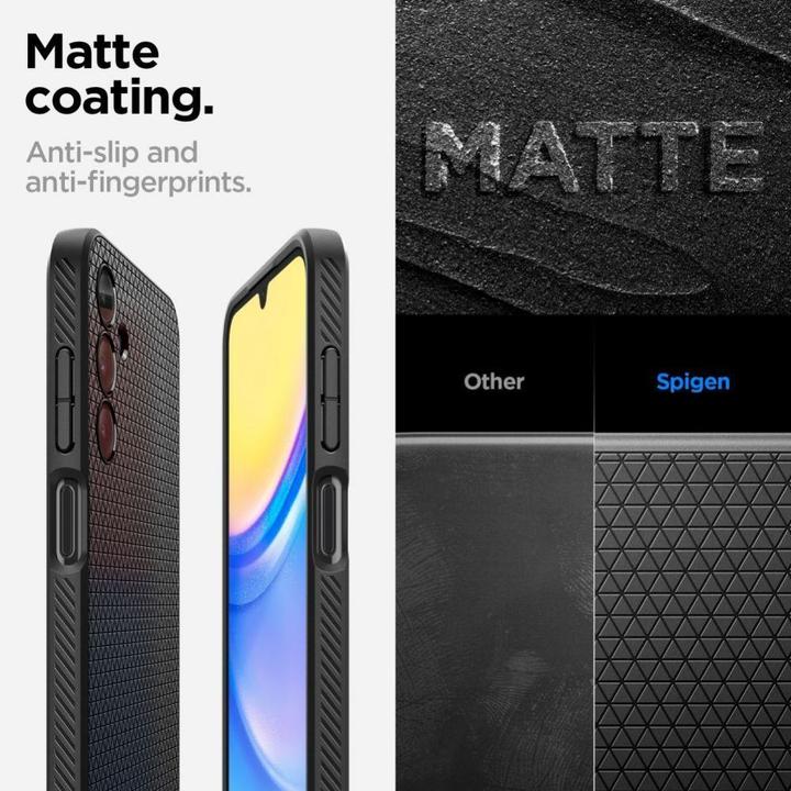 Actual product image Spigen Liquid Air Sam A15 4G/5G czarny/matte black ACS07246 (Samsung Galaxy A15)