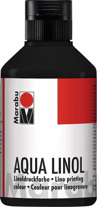 Actual product image Marabu Aqua lino ink (Black, 250 ml)