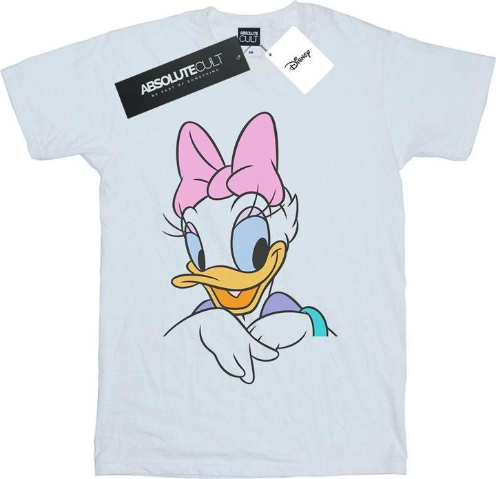 Actual product image Disney Girls Daisy Duck Big Portrait Cotton T-Shirt (104)