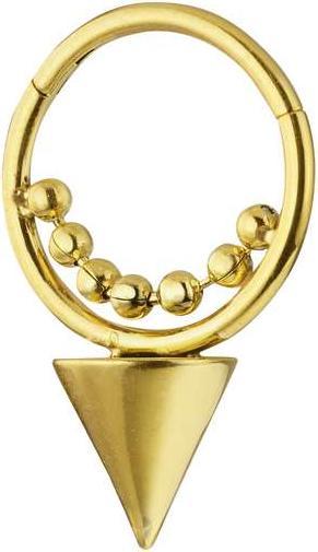 Immagine prodotto Bijouteria Piercing orecchio (Acciaio chirurgico 316L, Rivestimento in PVD (colore oro))