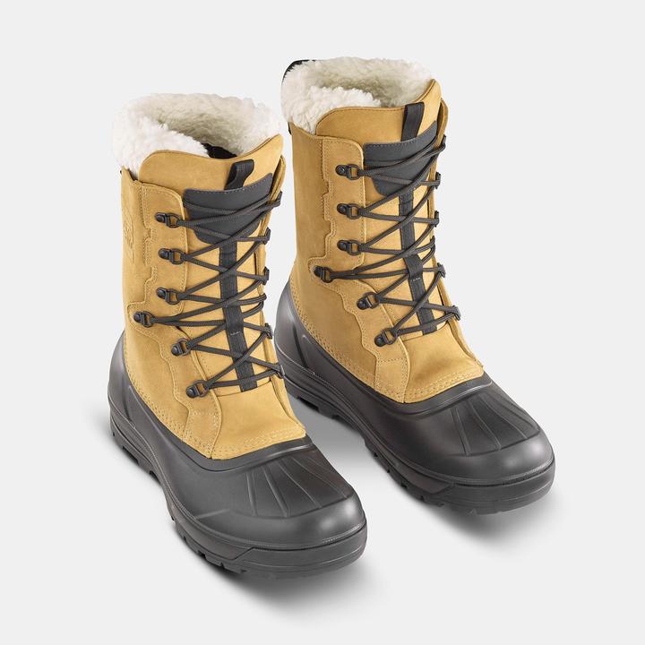 Immagine prodotto Quechua Stivali da neve da uomo in pelle con lacci caldi e impermeabili - SH900 (42)