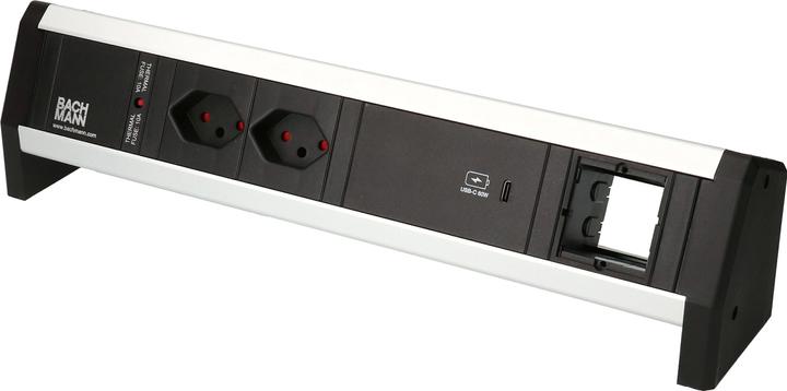 Image du produit Bachmann Multiprise de table DESK 1, 2x T13, 1x USB C, 1x Custom (2 x, Type 13, USB-A, USB-C)