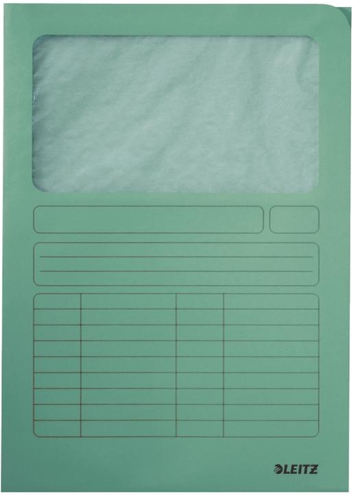 Produktbild Leitz Sichtmappe, DIN A4, Karton, mit Sichtfenster, hellgrün fenster aus Pergamin, rechte und obere (A4, 1 x)
