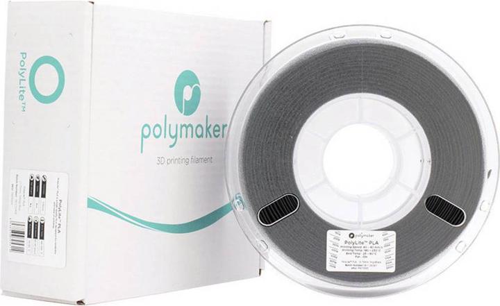Actual product image Polymaker PolyLite PLA Black 2.85 mm 3.000 g (PLA, 2.85 mm, 3000 g, Black)
